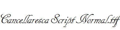 Cancellaresca Script Normal.ttf